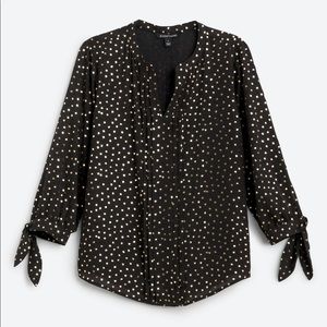 Melisa Tie Sleeve Detail Blouse- XXL